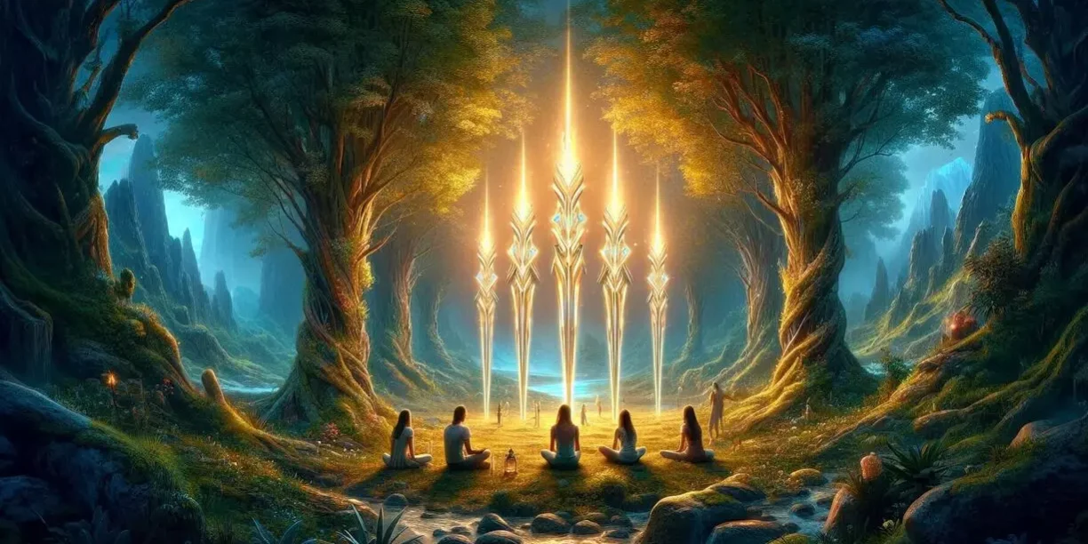 El Cinco de Espadas Tarot Colaboración y Unidad