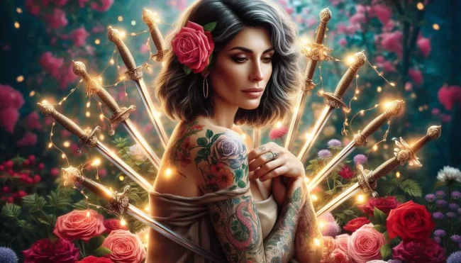 El Nueve de Espadas en el Tarot Sanación mental