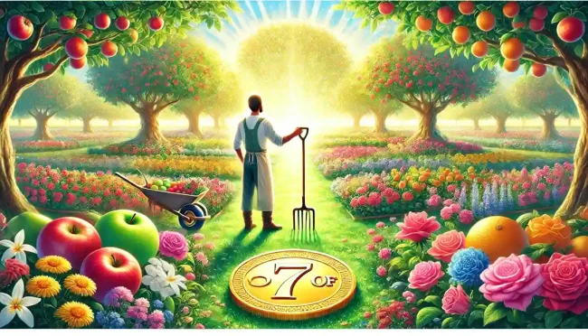 7 de Oros Tarot Recoger lo Sembrado